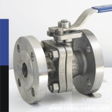 API6d Cast Steel Body 1/4" Flanged Pigging Ball Valve